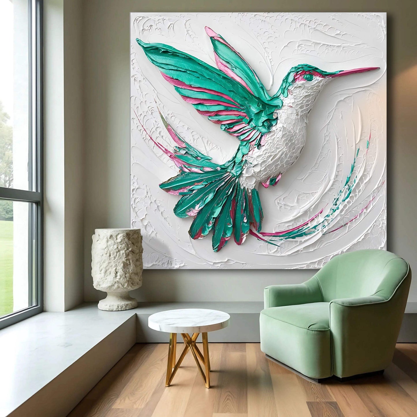 3D Hummingbird Wall Art - Tailored Canvases - Flyclothing LLC