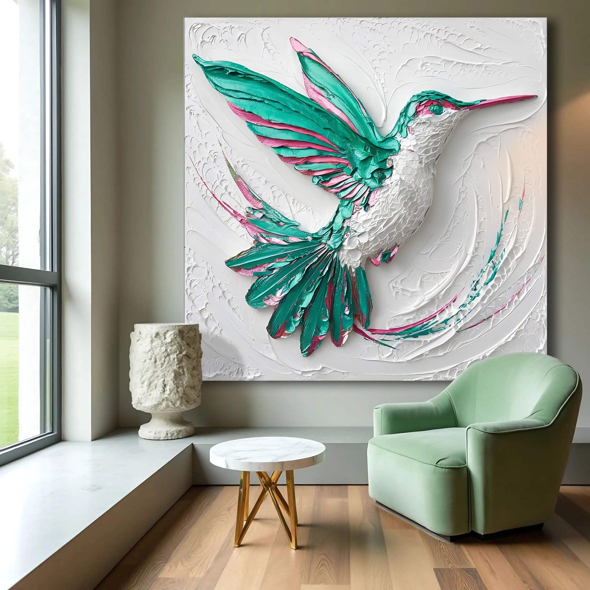 3D Hummingbird Wall Art - Tailored Canvases - Flyclothing LLC