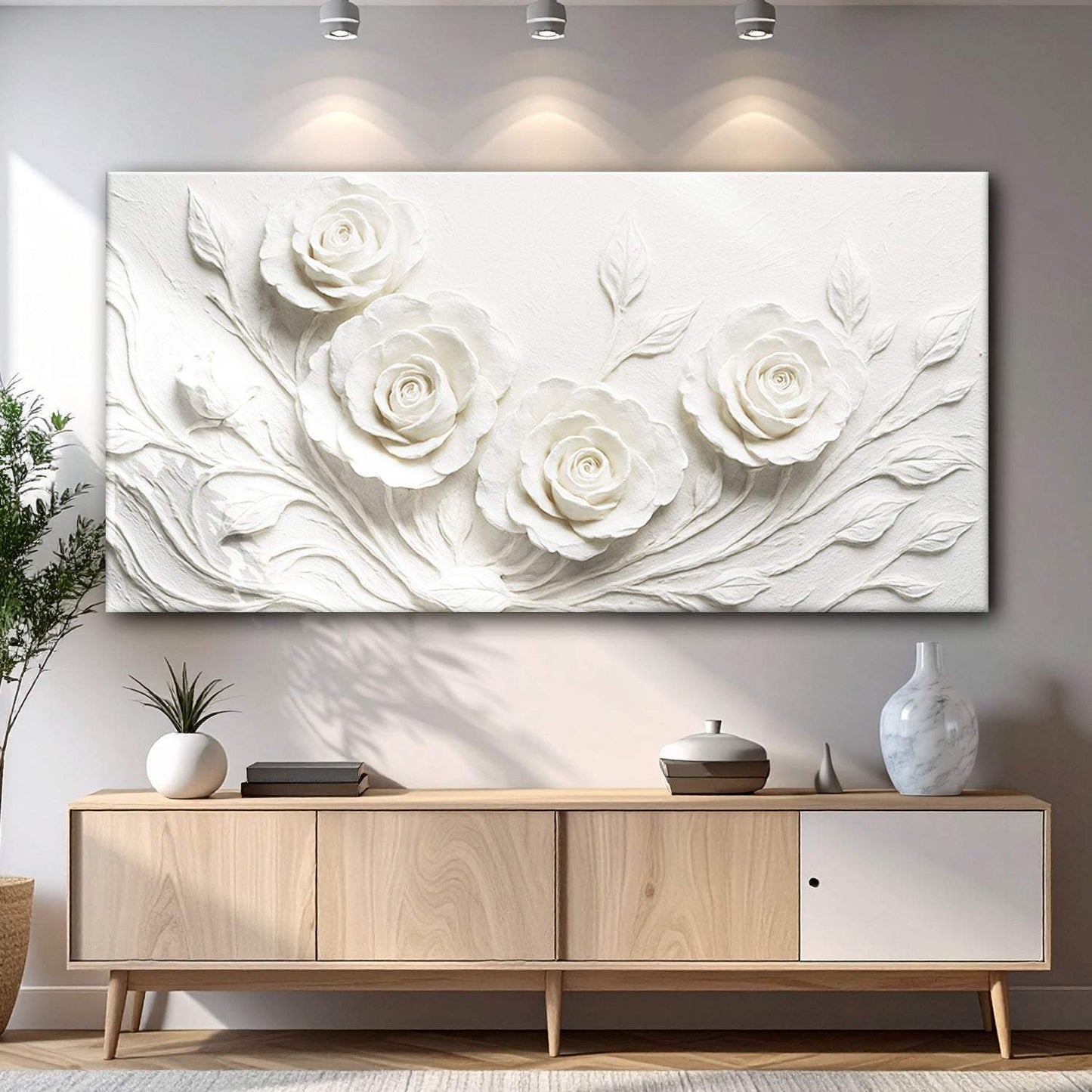 Floral Abstract Wall Art - Tailored Canvases - Flyclothing LLC
