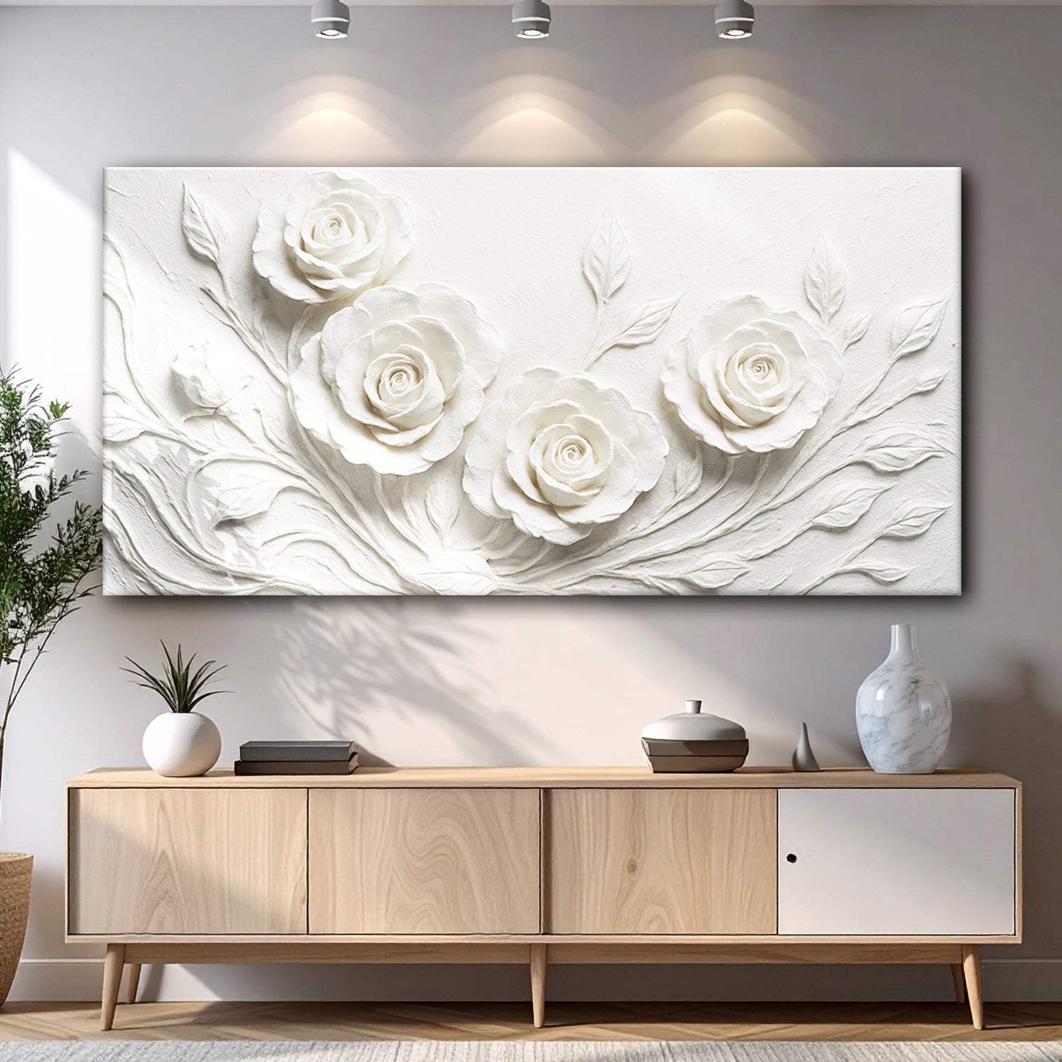 Floral Abstract Wall Art - Tailored Canvases - Flyclothing LLC