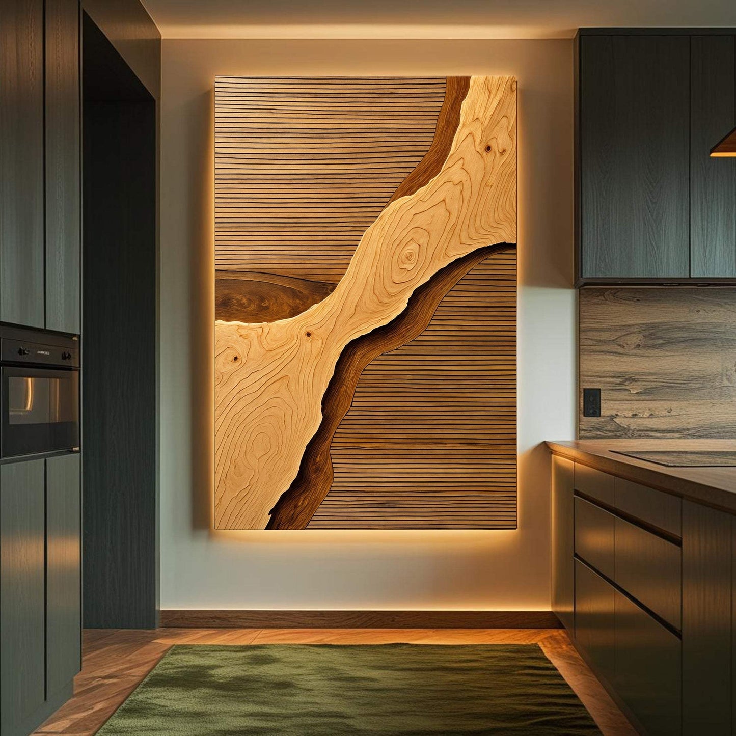 Wood Rift Wall Art - Tailored Canvases - Flyclothing LLC