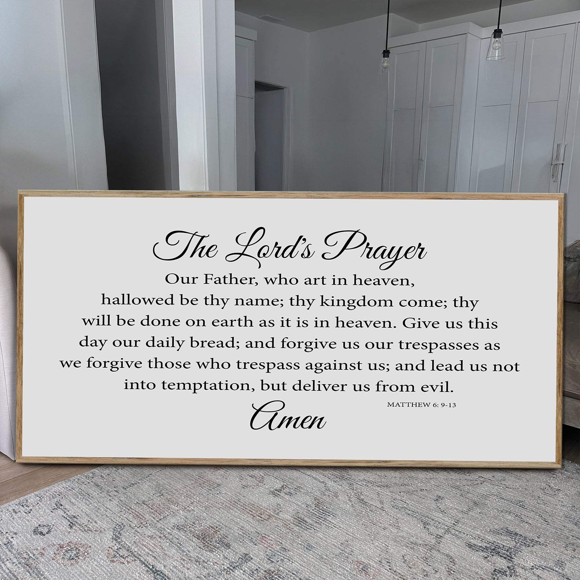 The Lord's Prayer Faith Sign - Tailored Canvases - Flyclothing LLC