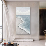 White Waves Abstract Wall Art - Tailored Canvases - Flyclothing LLC