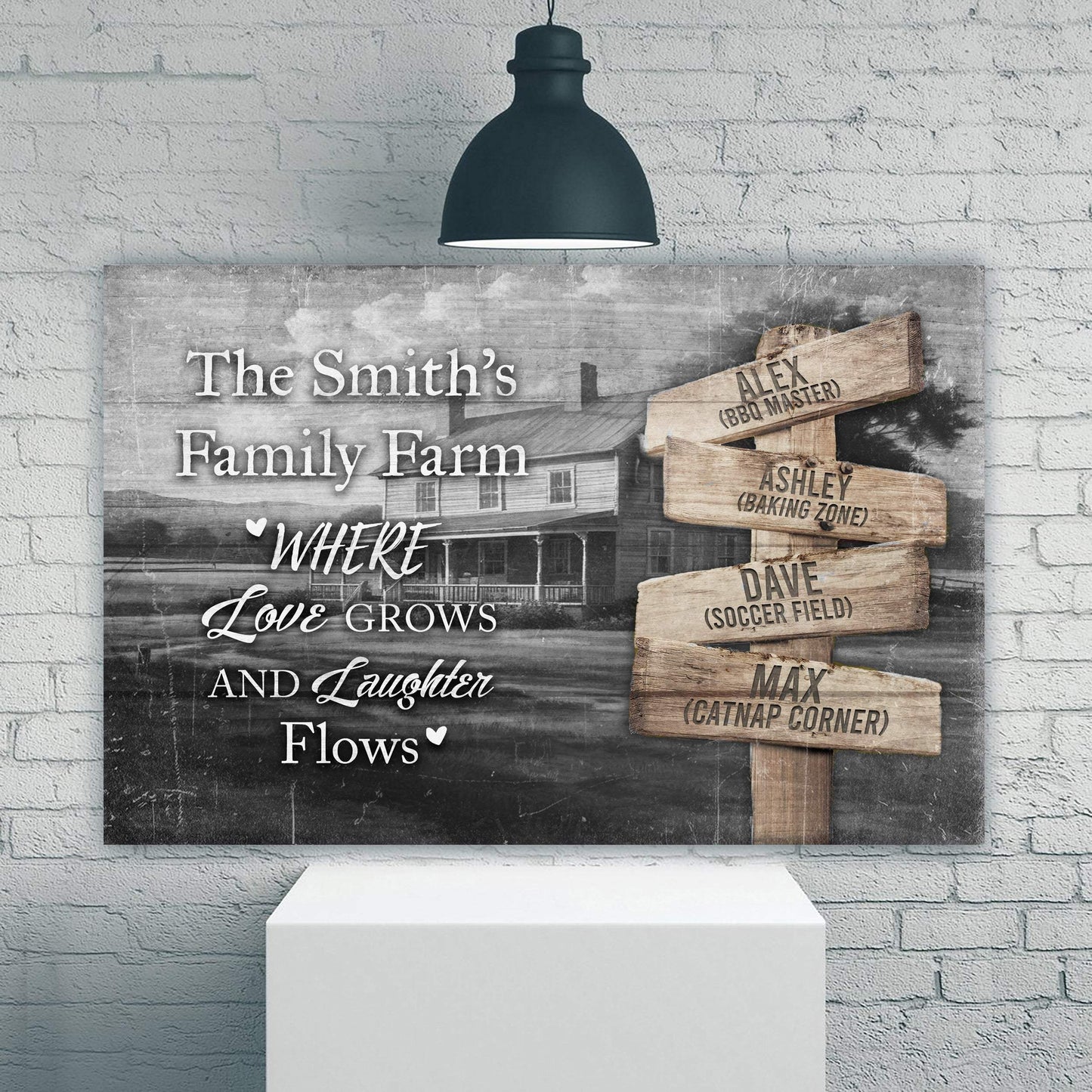 Direction Of Our Lives Family Farm Names Sign II - Tailored Canvases - Flyclothing LLC