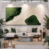 Green Rivers Abstract Wall Art XII - Tailored Canvases - Flyclothing LLC