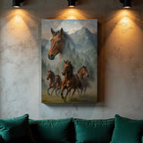Galloping Horse Double Exposure Wall Art - Tailored Canvases - Flyclothing LLC