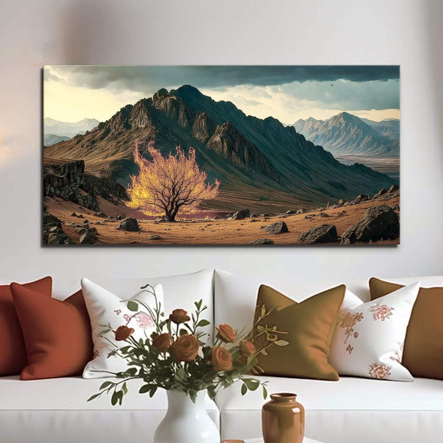 Burning Bush - Faith Wall Art VI - Tailored Canvases - Flyclothing LLC