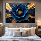 Sapphire Bloom Wall Art - Tailored Canvases - Flyclothing LLC
