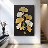Golden Ginkgo Wall Art - Tailored Canvases - Flyclothing LLC