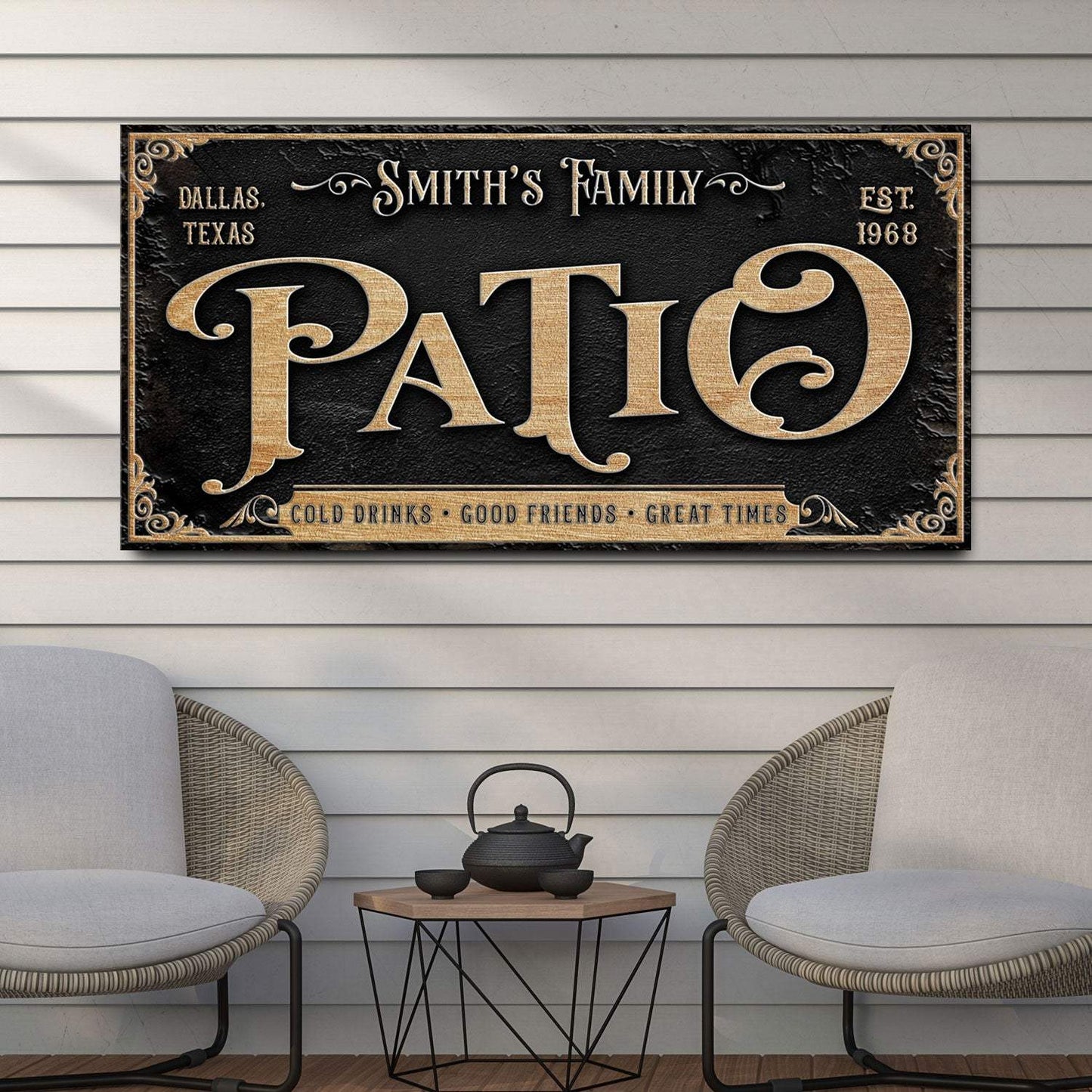 Personalized Patio Sign II - Tailored Canvases - Flyclothing LLC