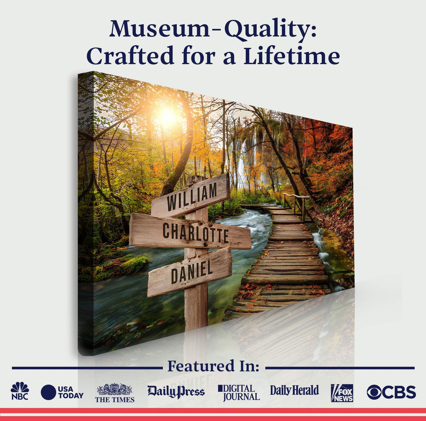 To The Woods Family Names Sign - Tailored Canvases - Flyclothing LLC