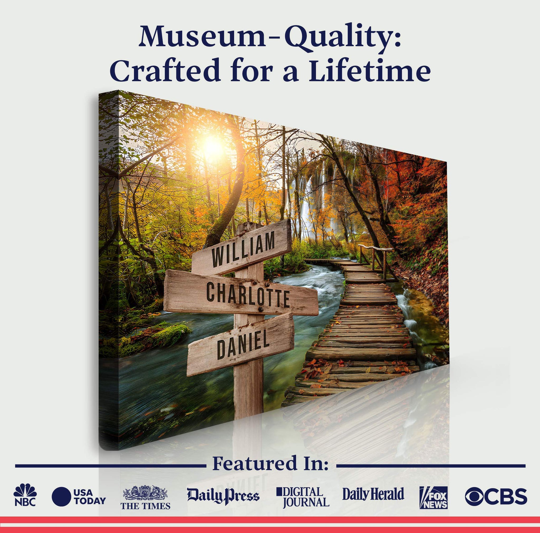 To The Woods Family Names Sign - Tailored Canvases - Flyclothing LLC