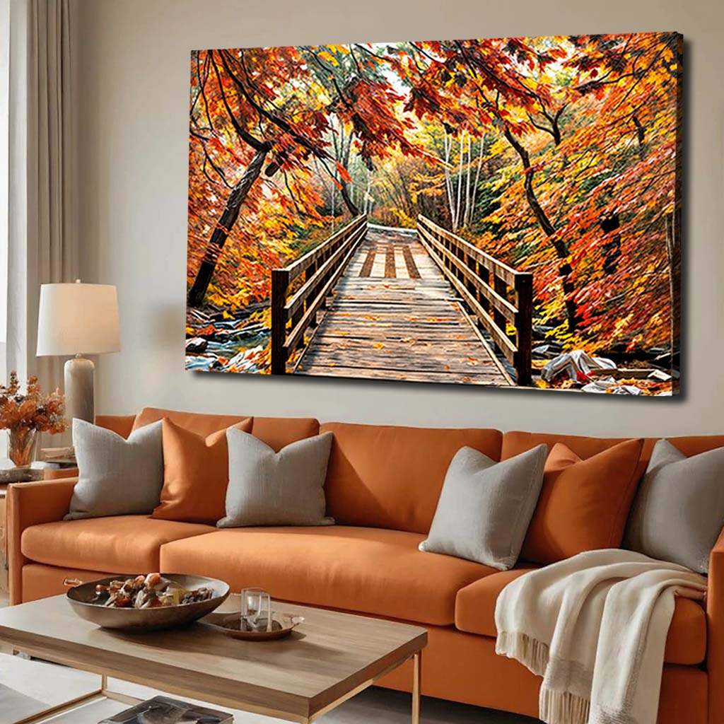 Crossing Autumn Wall Art - Tailored Canvases - Flyclothing LLC
