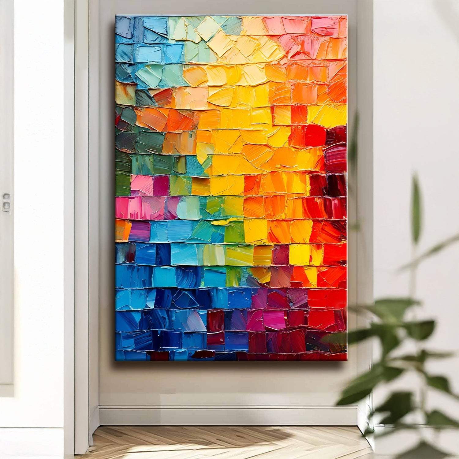 Spectrum Mosaic Wall Art - Tailored Canvases - Flyclothing LLC