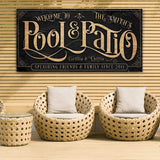 Personalized Pool & Patio Sign II - Tailored Canvases - Flyclothing LLC