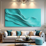 Turquoise Minimalist Wall Art - Tailored Canvases - Flyclothing LLC