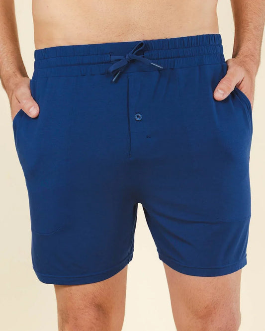 The Big Blue | Navy SleepDeep™ Men’s Pajama Shorts - Shinesty - Flyclothing LLC