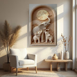 Elephant Harmony Wall Art - Tailored Canvases - Flyclothing LLC