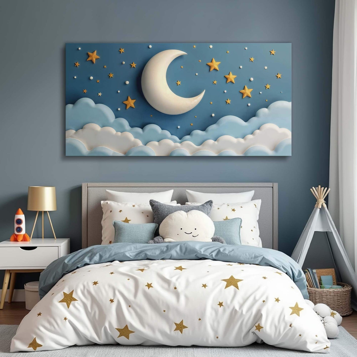Celestial Serenade Wall Art - Tailored Canvases - Flyclothing LLC