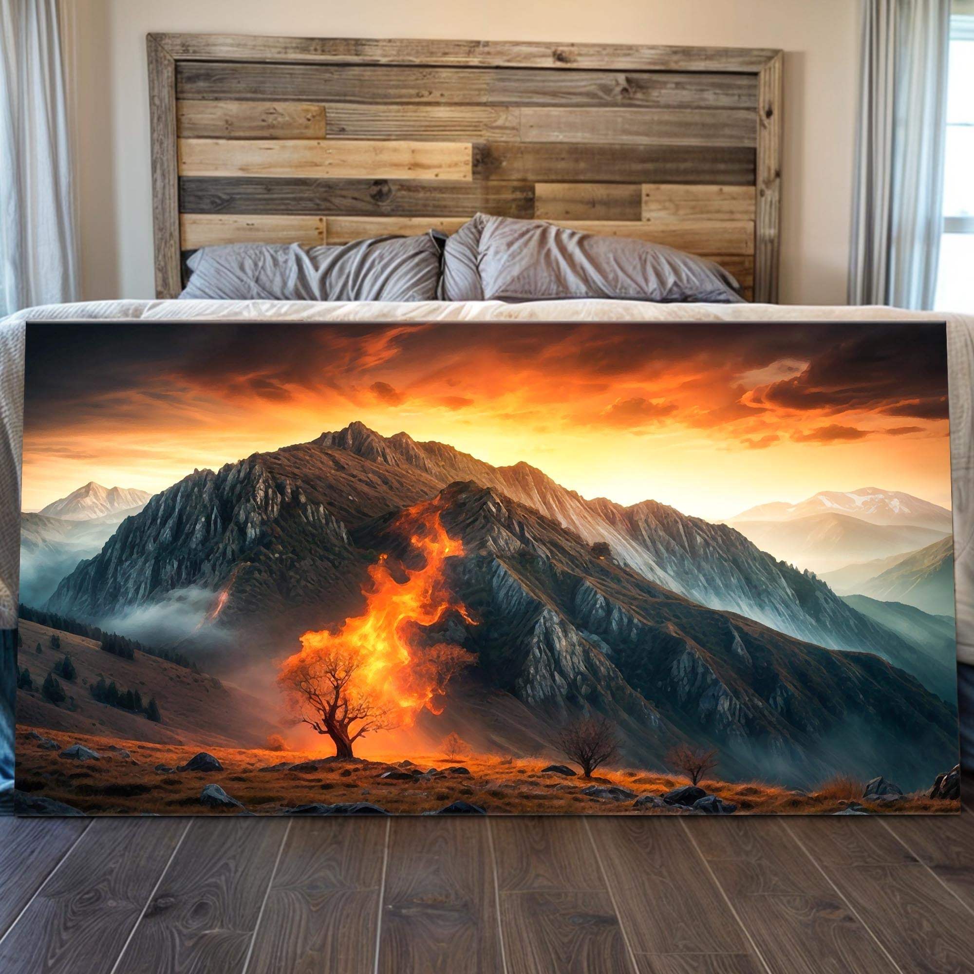 Burning Bush - Faith Wall Art XIII - Tailored Canvases - Flyclothing LLC