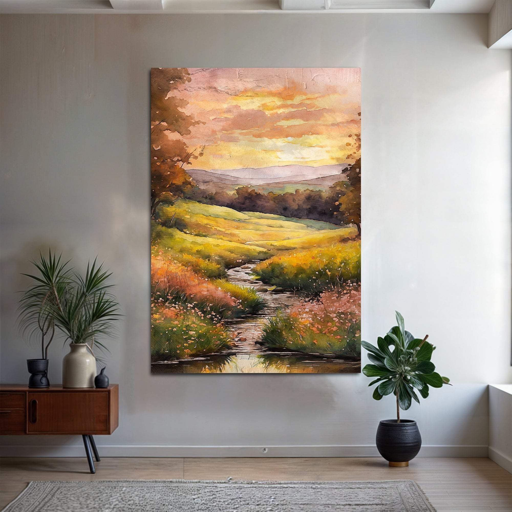 Misty River Wall Art - Tailored Canvases - Flyclothing LLC