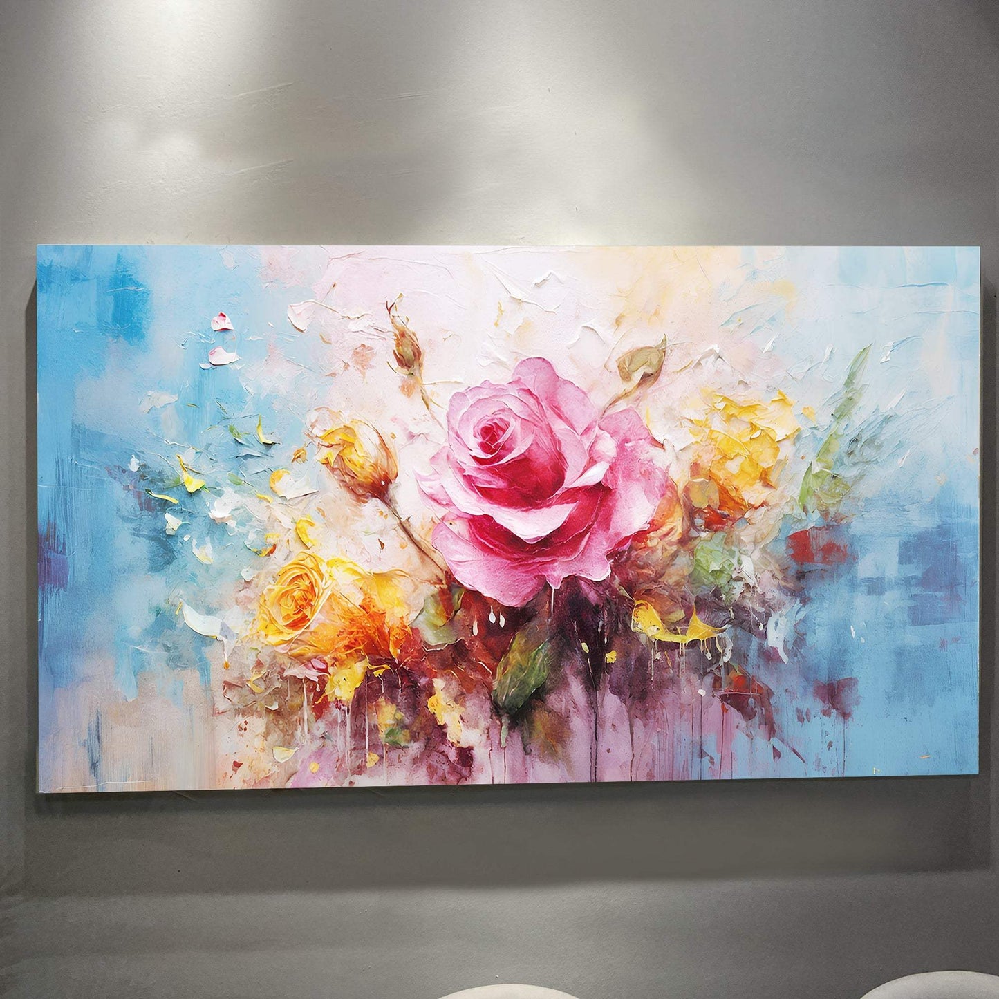 Rose Flower Wall Art - Tailored Canvases - Flyclothing LLC