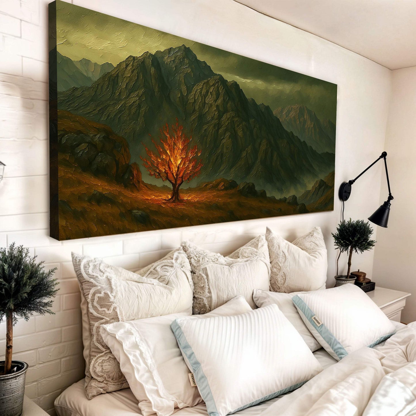 Burning Bush - Faith Wall Art III - Tailored Canvases - Flyclothing LLC