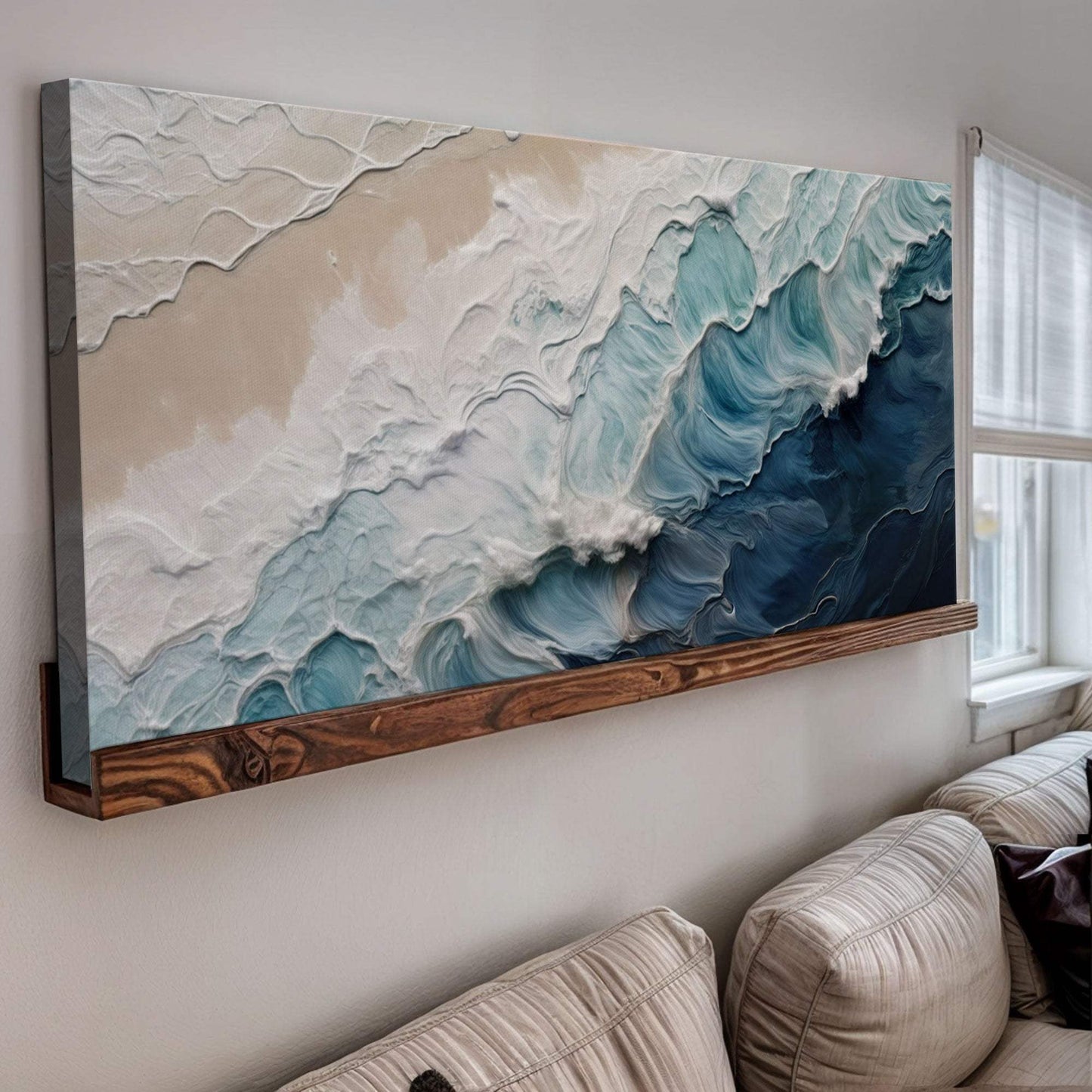 Crashing Coastal Waves Wall Art - Tailored Canvases - Flyclothing LLC