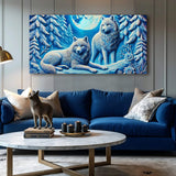 3D Wolves Wall Art V - Tailored Canvases - Flyclothing LLC