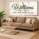 Personalized Family Sign XI - Tailored Canvases - Flyclothing LLC