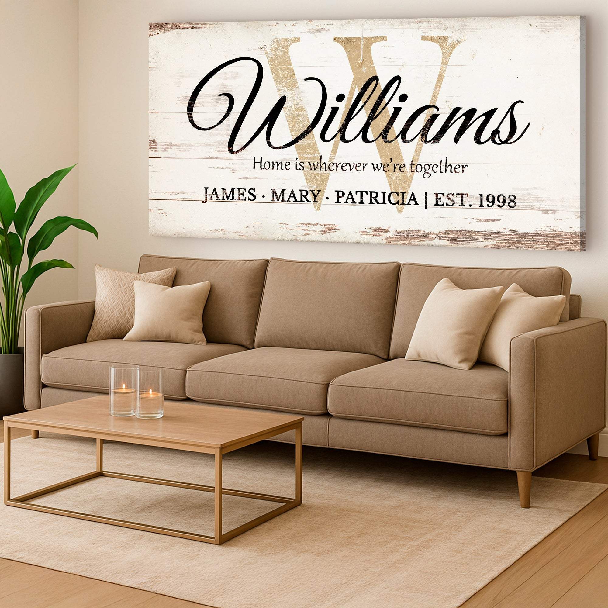 Personalized Family Sign XI - Tailored Canvases - Flyclothing LLC