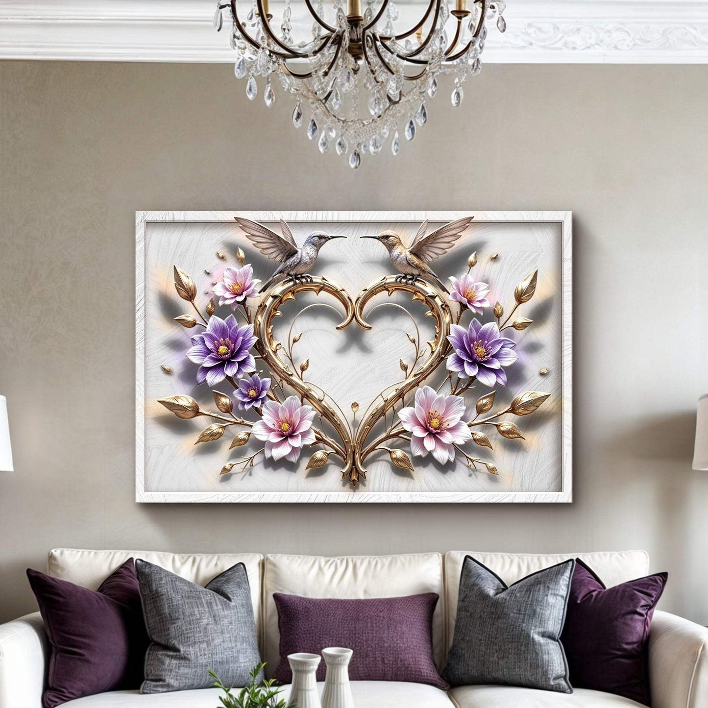 3D Hummingbirds Wall Art V - Tailored Canvases - Flyclothing LLC