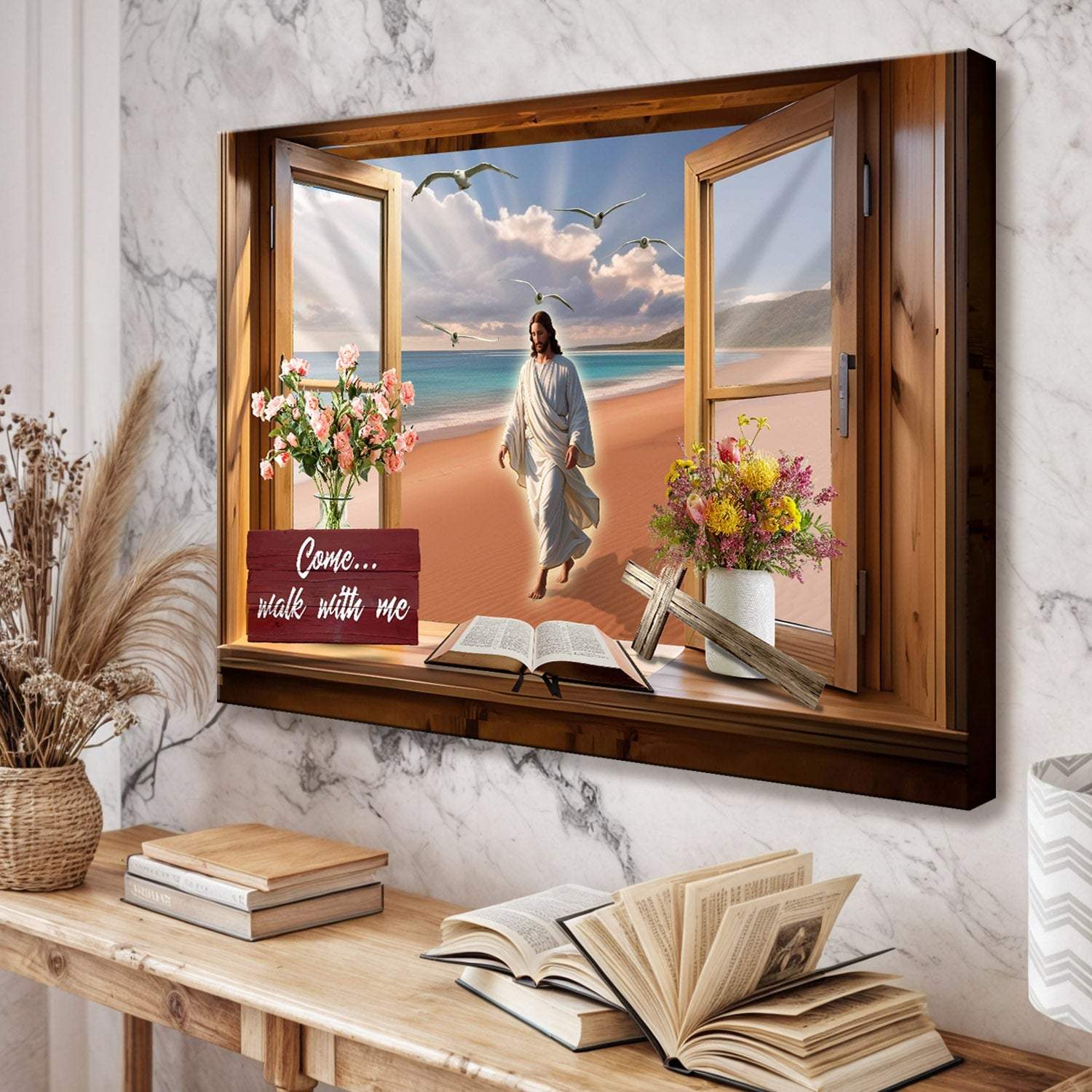 I Will Walk By Faith Faith Sign - Tailored Canvases - Flyclothing LLC