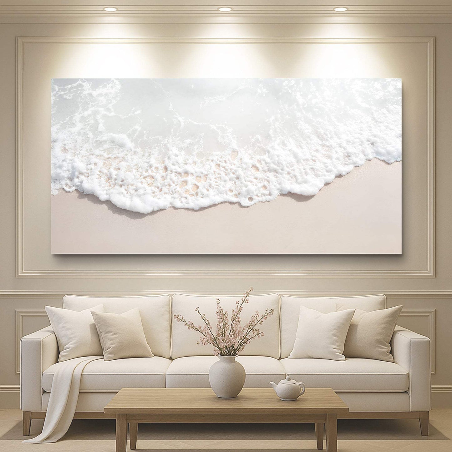 Sandy Waves Wall Art - Tailored Canvases - Flyclothing LLC