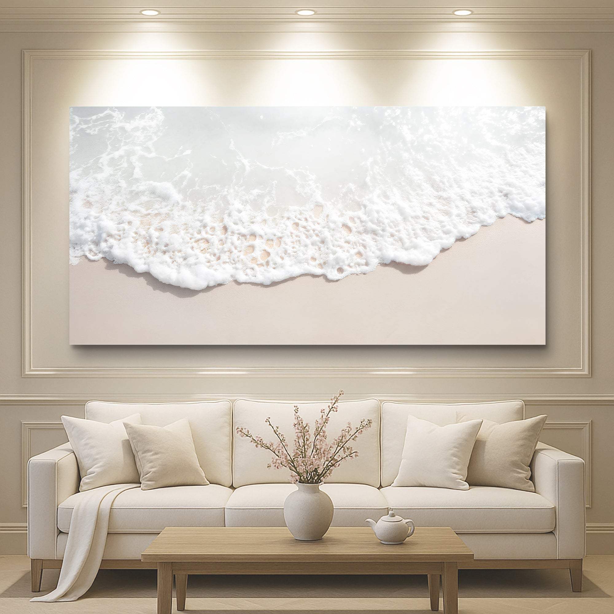 Sandy Waves Wall Art - Tailored Canvases - Flyclothing LLC
