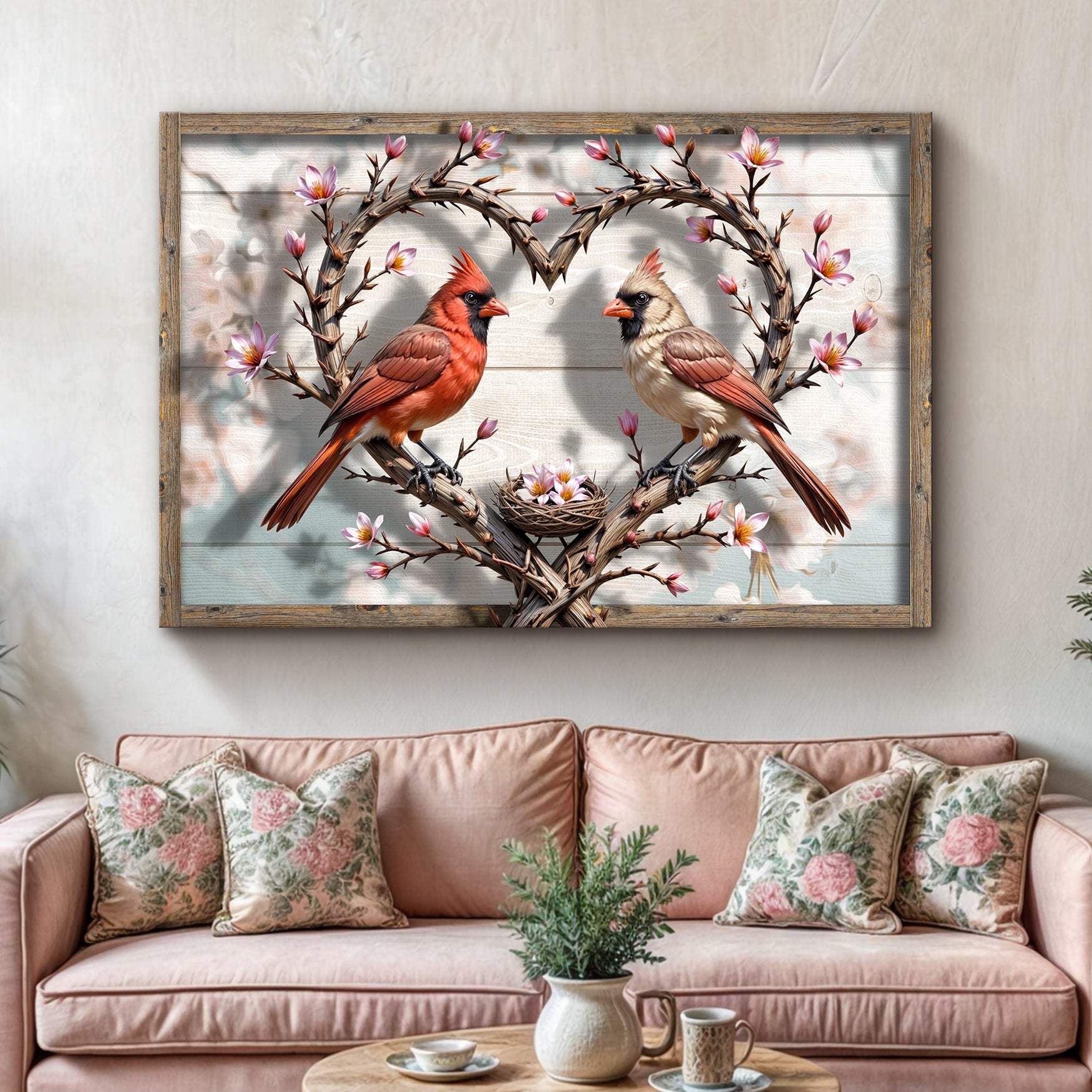 3D Cardinals Wall Art V - Tailored Canvases - Flyclothing LLC