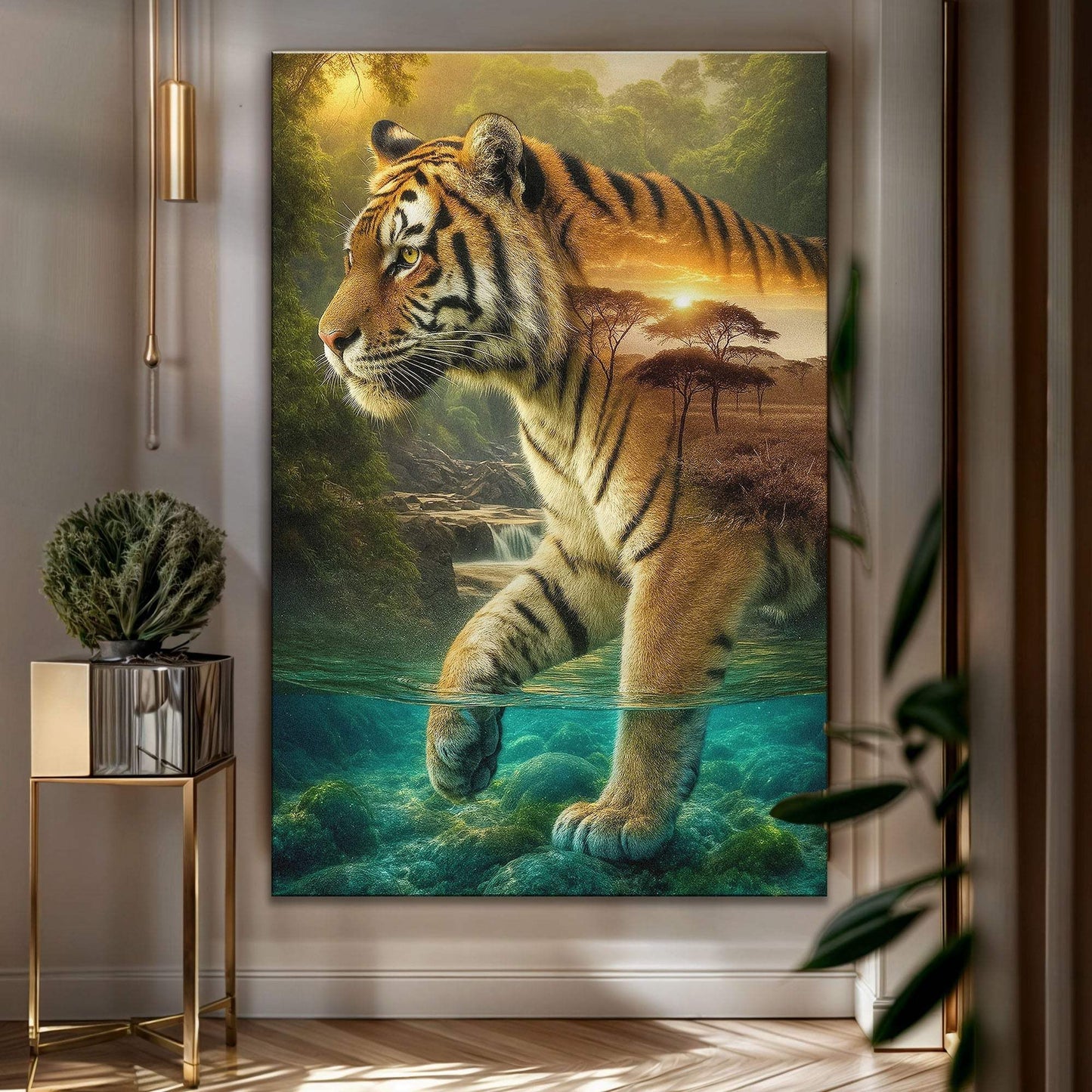 Tiger's Allegory Wall Art - Tailored Canvases - Flyclothing LLC