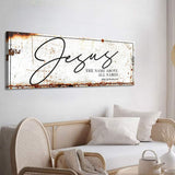 Jesus The Name Above All Names - Philippians 2:9 Faith Sign II - Tailored Canvases - Flyclothing LLC