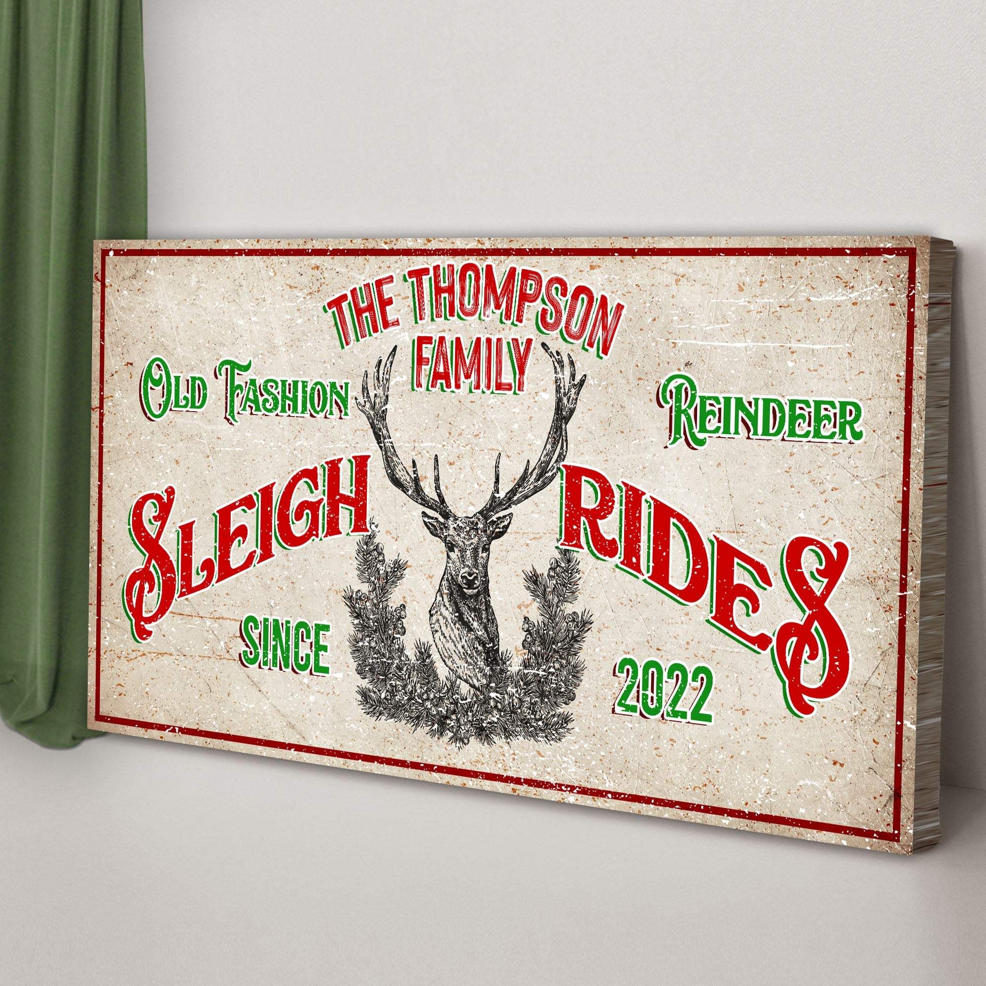 Christmas Reindeer Sign - Tailored Canvases - Flyclothing LLC