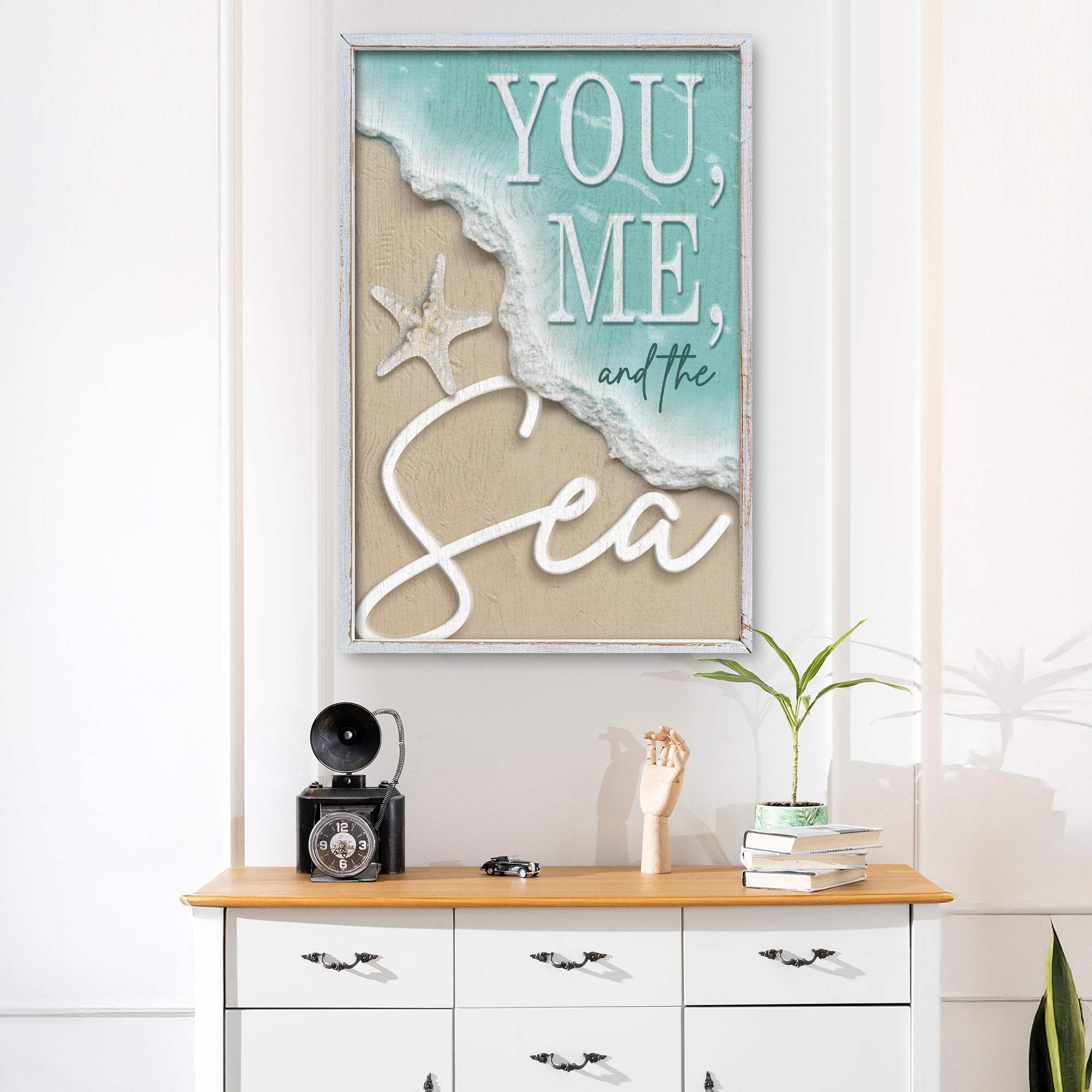 You Me and the Sea Coastal Sign VI - Tailored Canvases - Flyclothing LLC