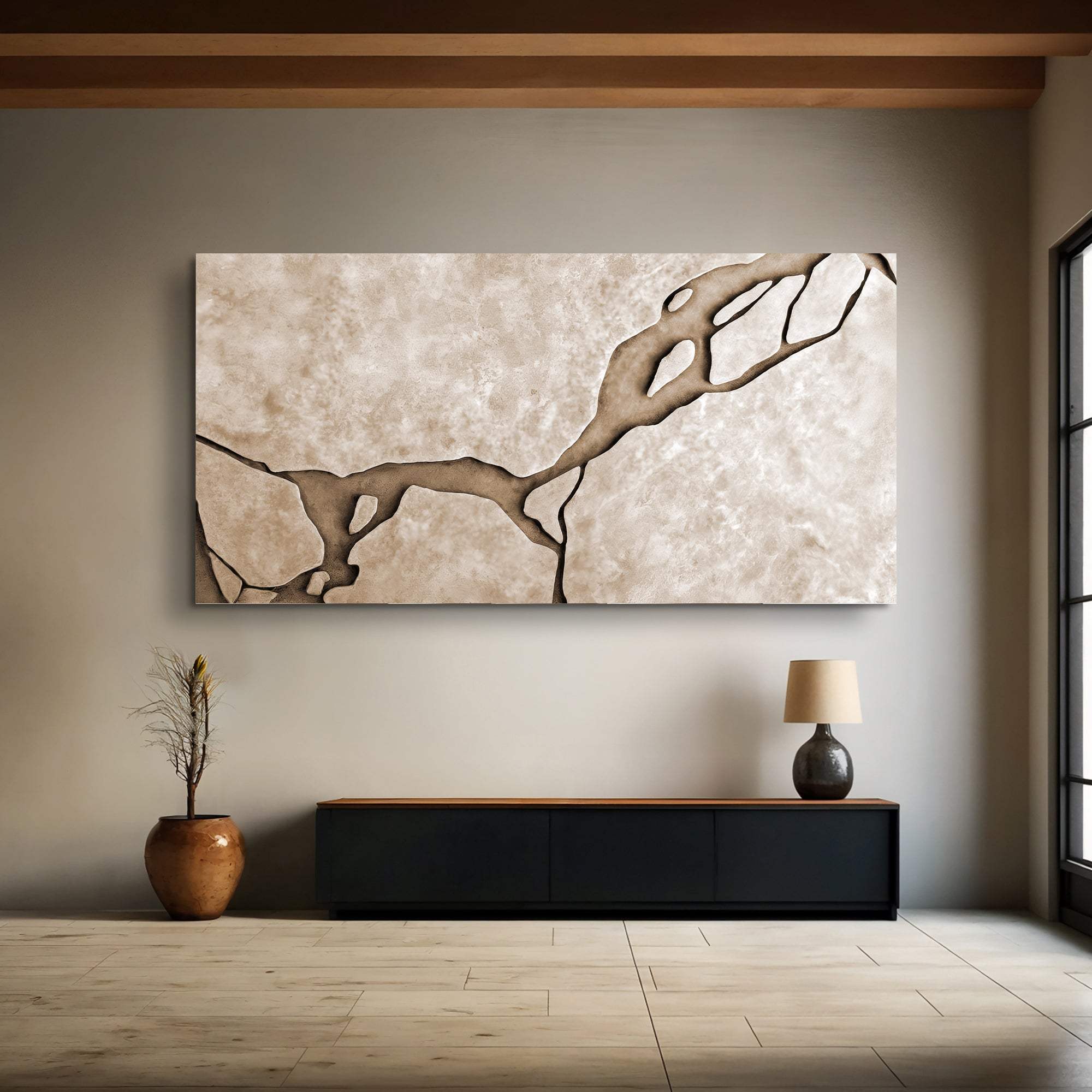 Muddy Abstract Wall Art - Tailored Canvases - Flyclothing LLC