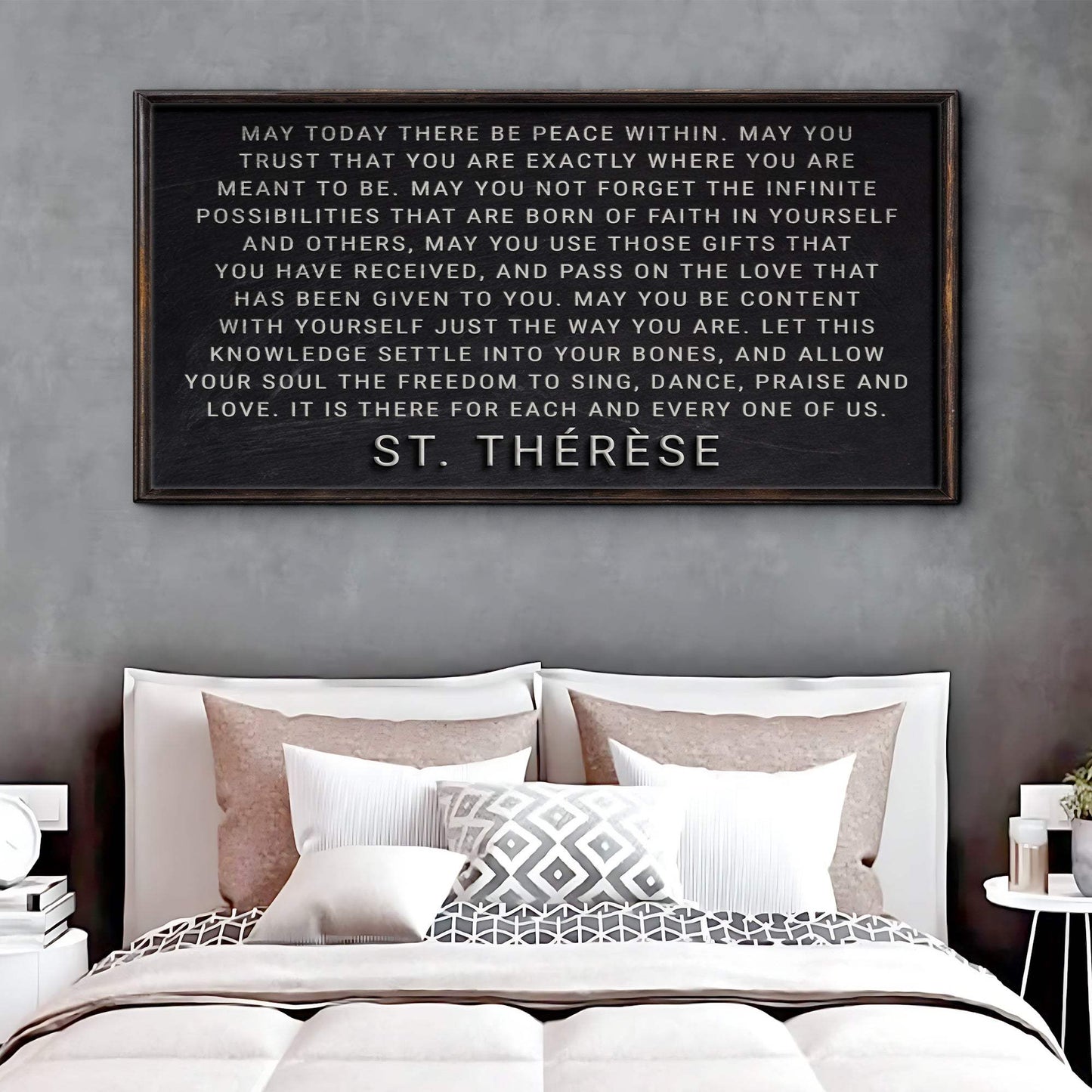 May Today There Be Peace Within Faith Sign - Tailored Canvases - Flyclothing LLC