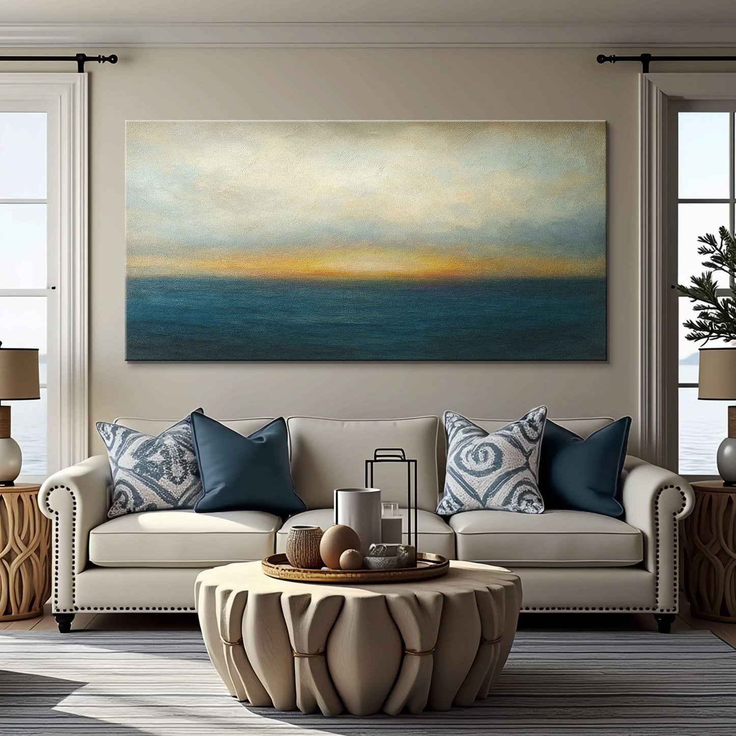 Waterscape Abstract Wall Art V - Tailored Canvases - Flyclothing LLC