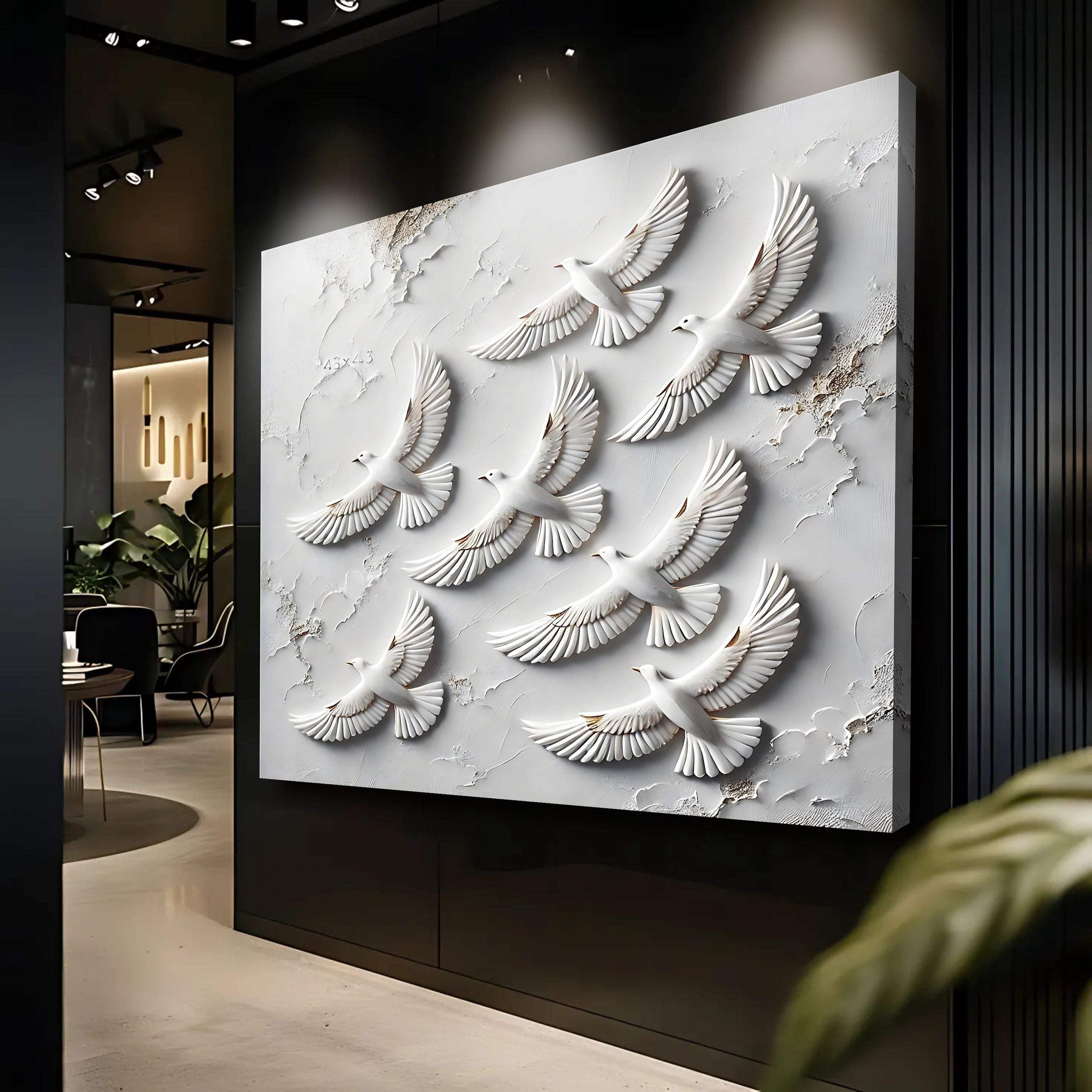 3D Birds Wall Art - Tailored Canvases - Flyclothing LLC