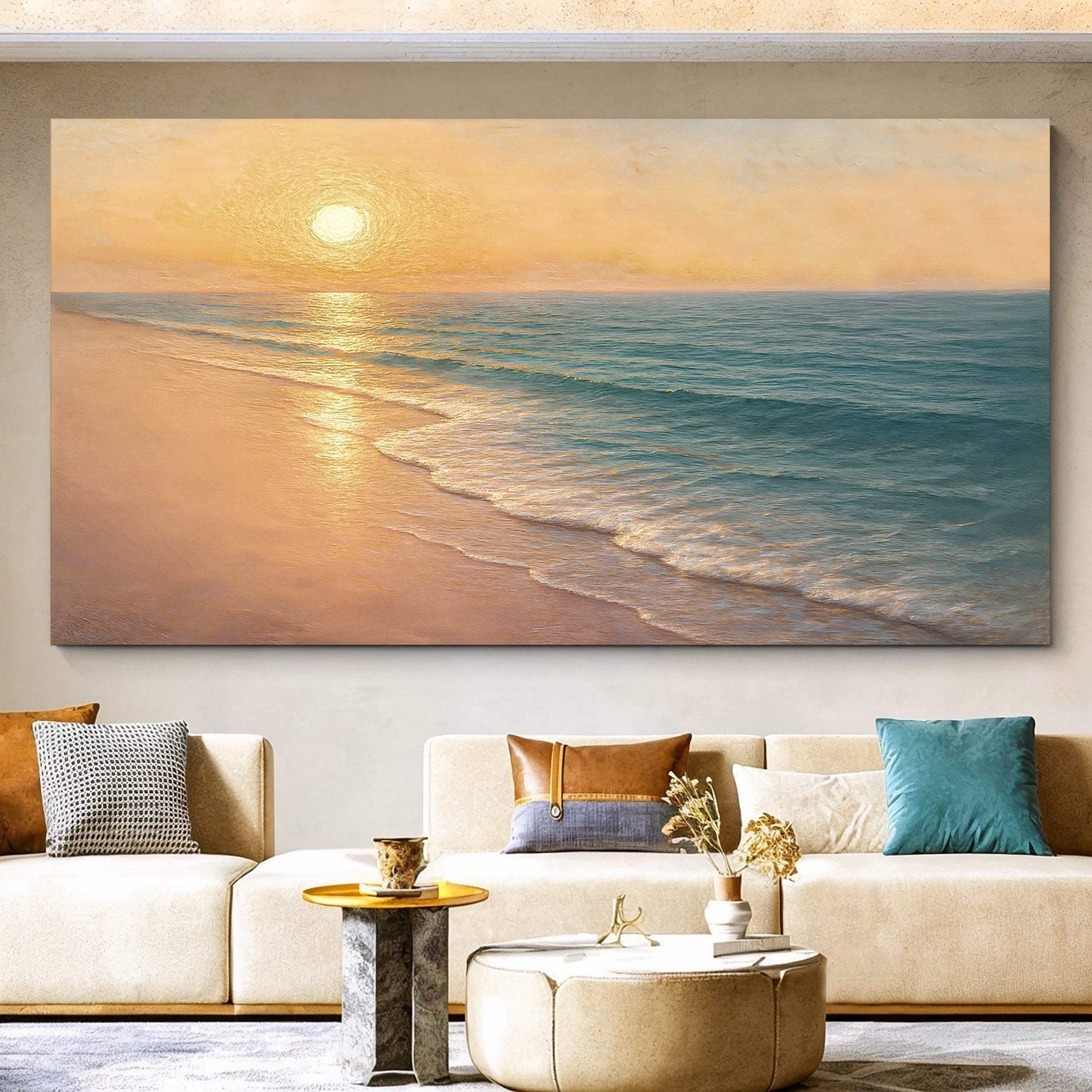 Beach Shoreline Coastal Wall Art IV - Tailored Canvases - Flyclothing LLC