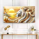 3D Majestic Lion Wall Art V - Tailored Canvases - Flyclothing LLC
