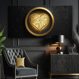 Heart Eclipse Wall Art - Tailored Canvases - Flyclothing LLC