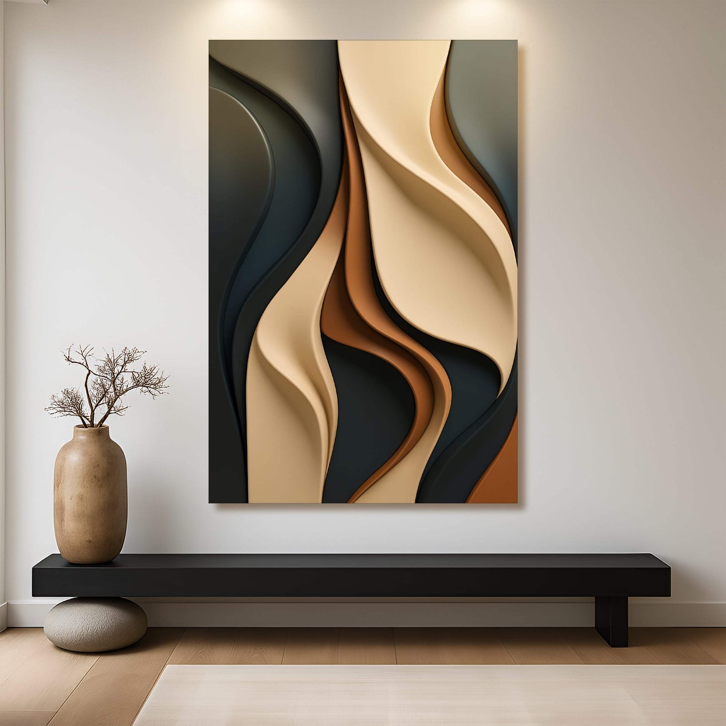 Modern Abstract Minimalist Wall Art - Tailored Canvases - Flyclothing LLC