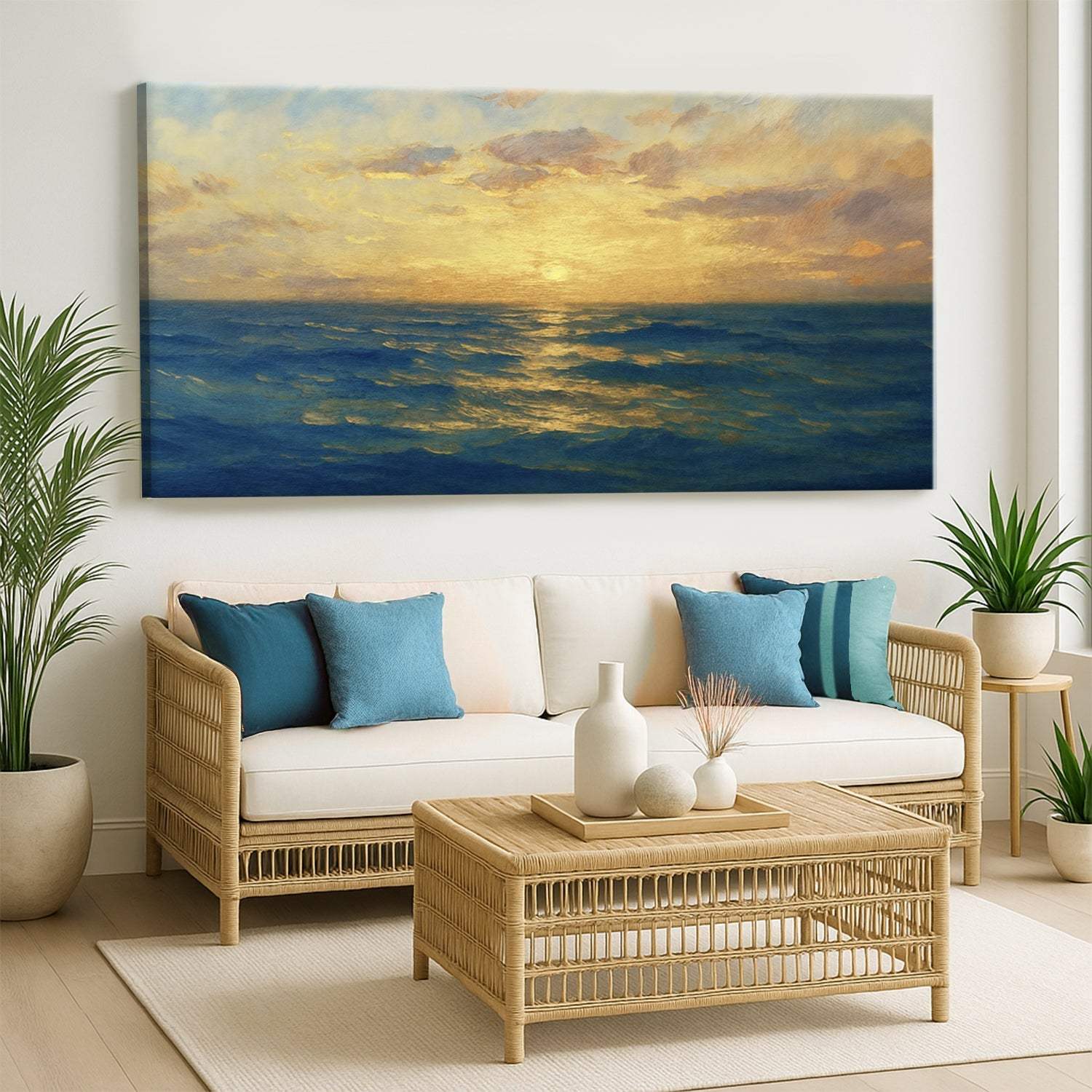 Waterscape Abstract Wall Art VII - Tailored Canvases - Flyclothing LLC