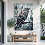 Crow Double Exposure Wall Art - Tailored Canvases - Flyclothing LLC